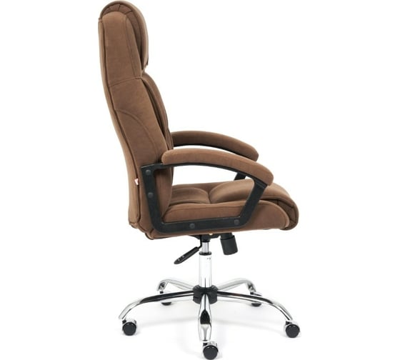 Кресло TetChair BERGAMO хром флок коричневый 6 15018