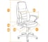 Кресло TetChair INTER кожзам/флок/ткань серый металлик C-3629TW-12 15029 17