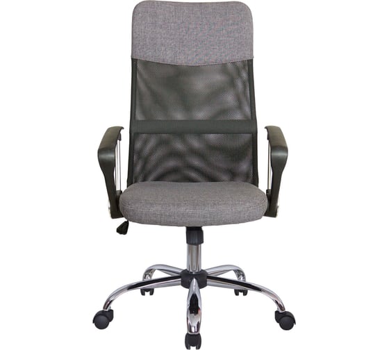 Кресло RIVA Chair RCH 8074 F серая ткань/черная сетка УЧ-00000123