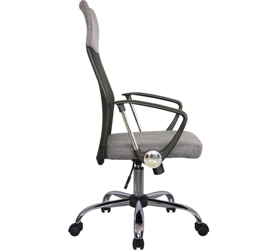 Кресло RIVA Chair RCH 8074 F серая ткань/черная сетка УЧ-00000123