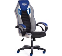 Кресло TetChair PILOT кожзам/ткань черный перфорированный серый/синий 36-606TW-1436-39 15289
