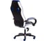 Кресло TetChair PILOT кожзам/ткань черный перфорированный серый/синий 36-606TW-1436-39 15289 3