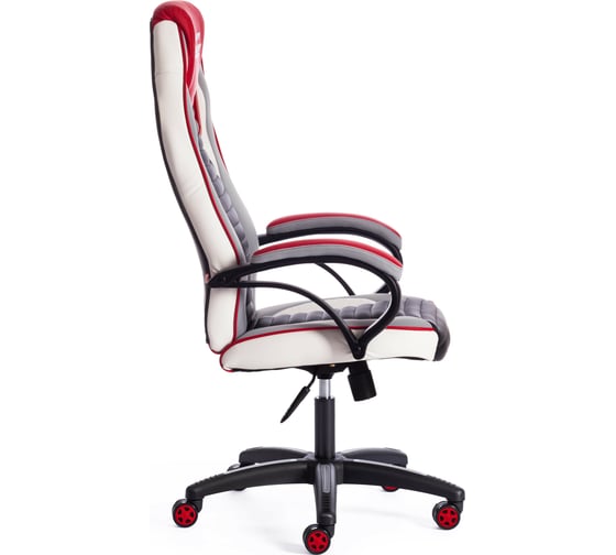 Кресло TetChair PILOT кожзам/ткань черный перфорированный серый/красный 36-606TW-1436-161 15288