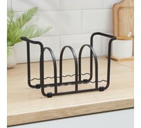 Сушилка для тарелок Доляна Лофт на 10 предметов 25,5х11х16 см 4694127