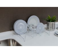 Сушилка для посуды Доляна 47,5х32х9 см, цвет хром 4590135