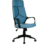 Кресло RIVA Chair RCH 8989 черный пластик/синяя ткань 287 УЧ-00000688