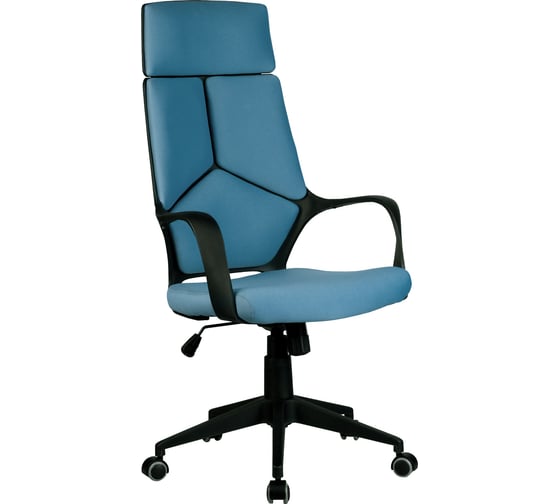 Кресло RIVA Chair RCH 8989 черный пластик/синяя ткань 287 УЧ-00000688 1