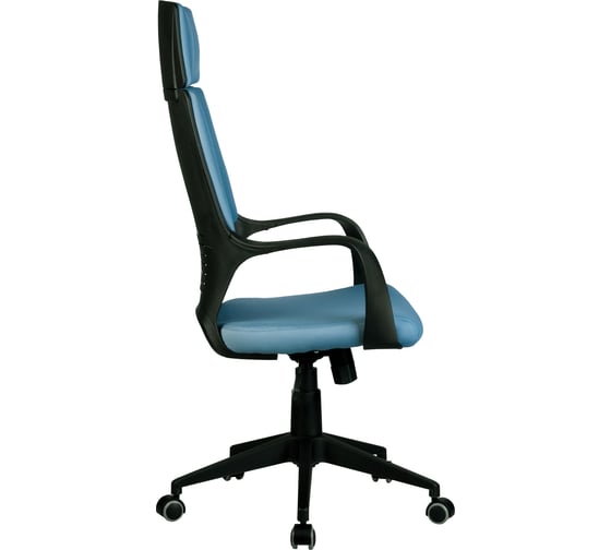 Кресло RIVA Chair RCH 8989 черный пластик/синяя ткань 287 УЧ-00000688