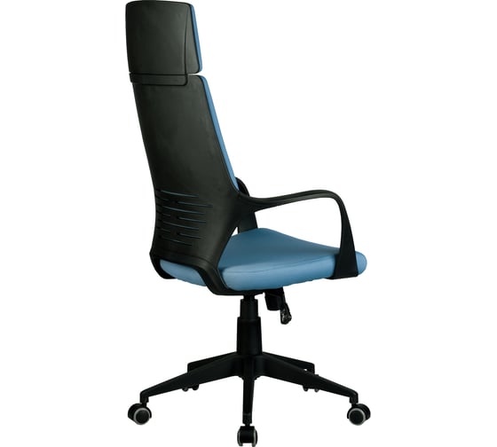 Кресло RIVA Chair RCH 8989 черный пластик/синяя ткань 287 УЧ-00000688