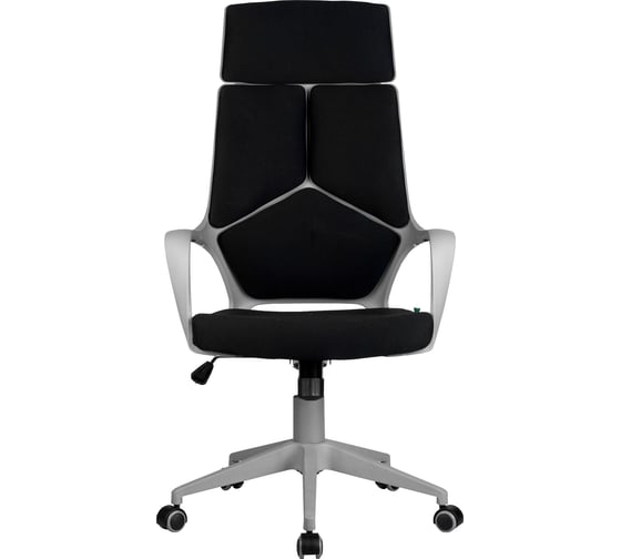 Кресло RIVA Chair RCH 8989 серый пластик/черная ткань 54 УЧ-00000683