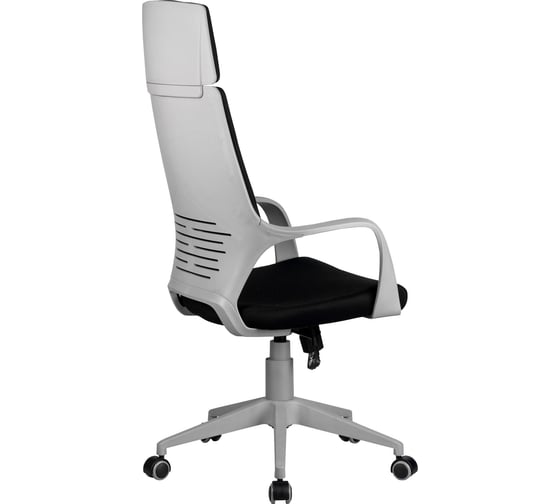 Кресло RIVA Chair RCH 8989 серый пластик/черная ткань 54 УЧ-00000683
