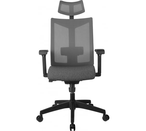 Кресло RIVA Chair RCH T27H серая ткань STI-01 серая сетка BTC-01 УЧ-00000854