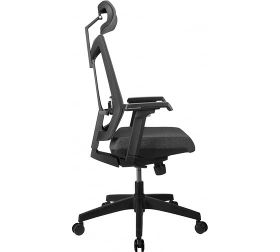 Кресло RIVA Chair RCH T27H серая ткань STI-01 серая сетка BTC-01 УЧ-00000854