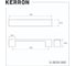 Ручка-скоба KERRON 160 мм, матовый черный S-2633-160 BL 3