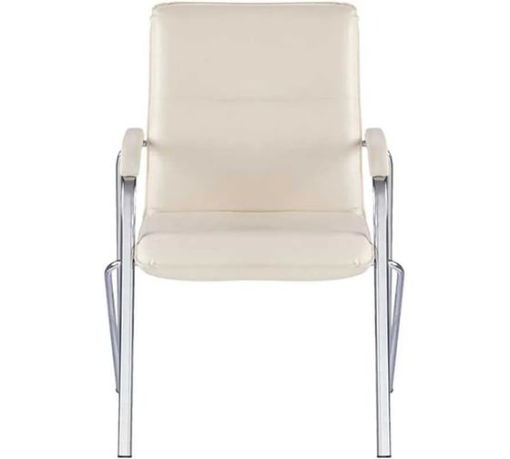 Конференц-кресло Easy Chair UA_EChair SAMBA Chrome, кожзам бежевый, V-18 2183762
