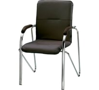 Конференц-кресло Easy Chair UA_EChair SAMBA Chrome, кожзам черный, V-4 2183761
