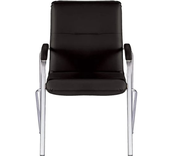 Конференц-кресло Easy Chair UA_EChair SAMBA Chrome, кожзам черный, V-4 2183761