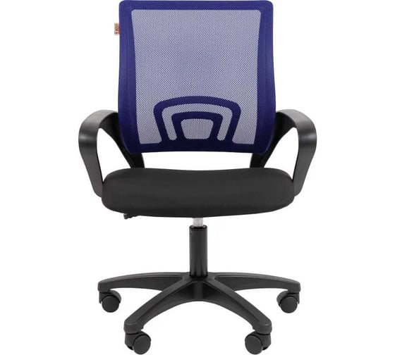 Кресло Easy Chair VT_EСhair-304 (LT) N TC Net ткань черная/сетка синяя, пластик 2199802