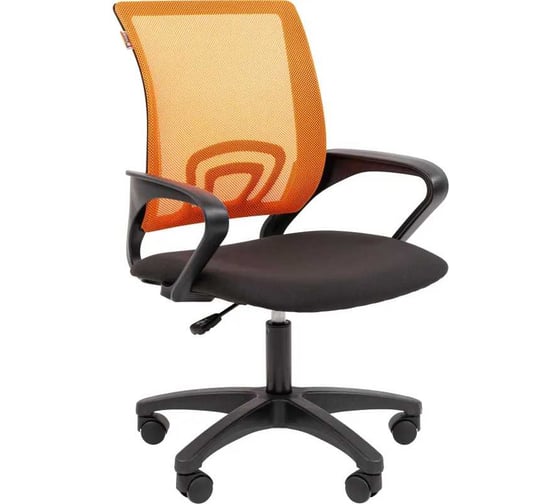 Кресло Easy Chair VT_EСhair-304 (LT) N TC Net ткань черная/сетка оранжевая, пластик 2186861