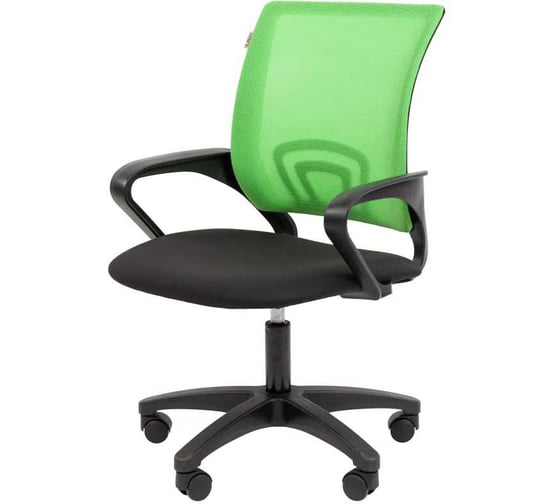 Кресло Easy Chair VT_EСhair-304 (LT) N TC Net ткань черная/сетка светло-зеленая, пластик 2186862