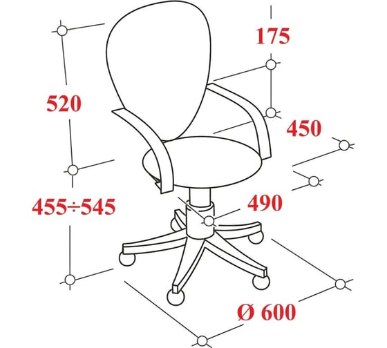 Кресло Easy Chair UT_ 309 ткань, черный, 2603 2090920