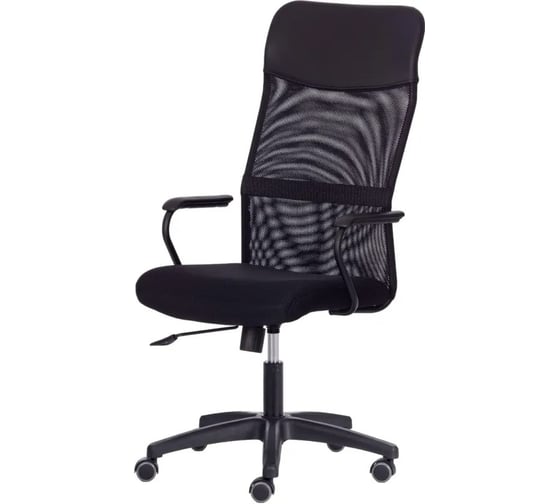 Кресло Easy Chair UT_ 618 сетка/кож.зам, черный, 36-6/W-11 2090917
