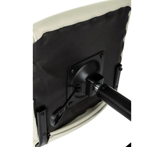 Кресло Easy Chair VB_EChair 303 PU, слоновая кость экокожа, крестовина металл черный 2188085
