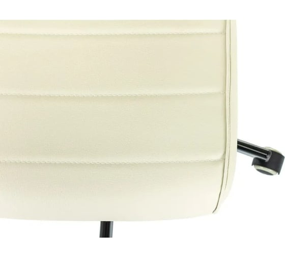 Кресло Easy Chair VB_EChair 303 PU, слоновая кость экокожа, крестовина металл черный 2188085