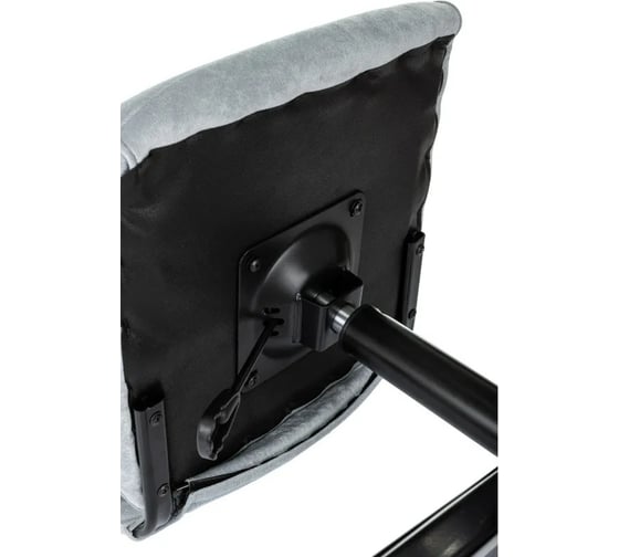 Кресло Easy Chair VB_EChair 303 серо-голубой Light-28, крестовина металл черный 2188086