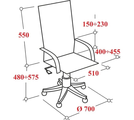 Кресло Easy Chair VB_EChair 663 TC-H/SL черный TW-01 38-418 сетка/ткань 2230936