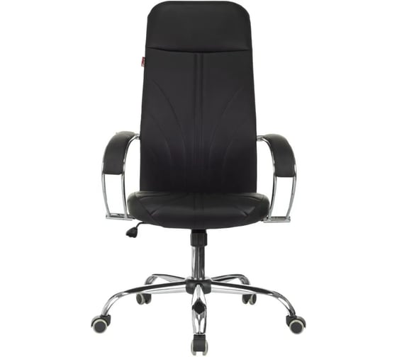 Кресло Easy Chair VB_EChair 655LT SL/TPU черная экокожа, крестовина хром 2188092
