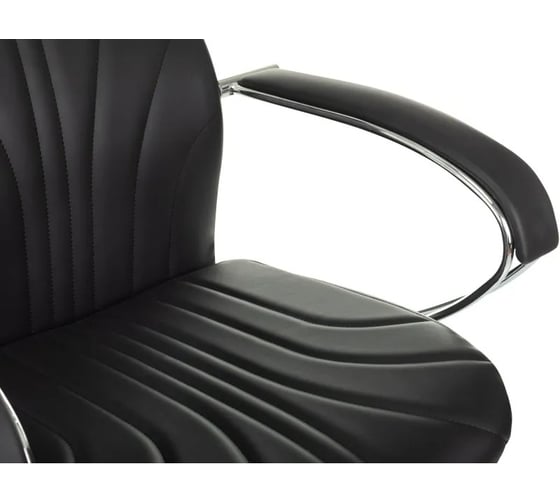 Кресло Easy Chair VB_EChair 655LT SL/TPU черная экокожа, крестовина хром 2188092