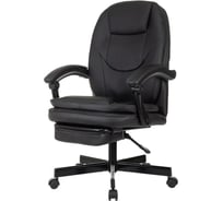 Кресло Easy Chair VB_EChair 668 PU P черная экокожа, подставка для ног 2188094