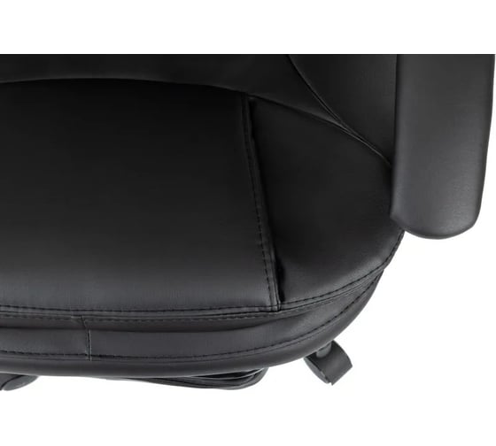 Кресло Easy Chair VB_EChair 668 PU P черная экокожа, подставка для ног 2188094