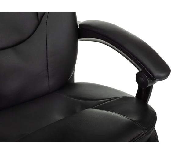 Кресло Easy Chair VB_EChair 668 PU P черная экокожа, подставка для ног 2188094