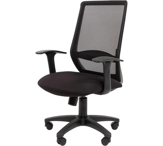 Кресло Easy Chair VT_EChair-672 TC ткань/сетка черный, пластик 2086001
