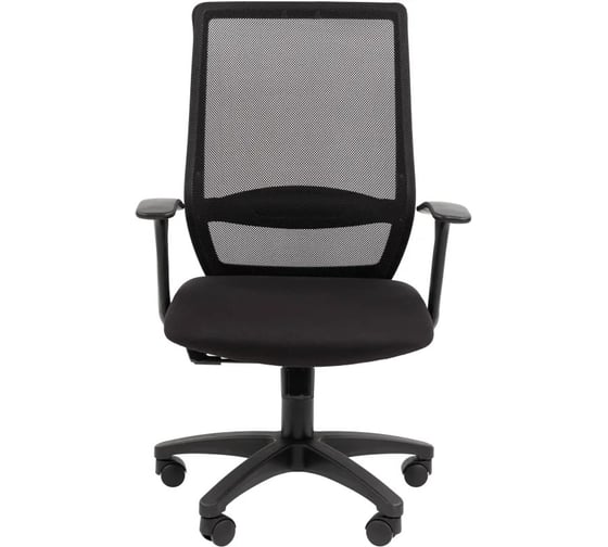 Кресло Easy Chair VT_EChair-672 TC ткань/сетка черный, пластик 2086001