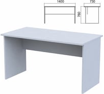 Стол письменный ОФИСМАГ (ш1400Хг730Хв760 мм), серый, А-003, ш/к35676 641260