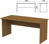 Стол письменный ОФИСМАГ (ш1600Хг730Хв760 мм), орех, А-004, ш/к34525 641264