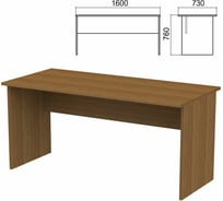 Стол письменный ОФИСМАГ (ш1600Хг730Хв760 мм), орех, А-004, ш/к34525 641264