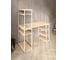 Стол стеллаж Solarius Loft письменный, компьютерный с полками и открытой тумбой, 130x60 см, без шлифовки и покраски с белым каркасом stol-stellaz-net-13060-white 4