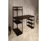 Стол стеллаж Solarius Loft письменный, компьютерный с полками и открытой тумбой, 140x60 см, цвет венге с черным каркасом stol-stellaz-ven-14060-black 4