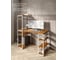 Стол стеллаж Solarius Loft письменный, компьютерный с полками и открытой тумбой, 120x60 см, цвет ольхи с белым каркасом stol-stellaz-olha-12060-white 3
