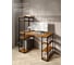 Стол стеллаж Solarius Loft письменный, компьютерный с полками и открытой тумбой, 120x60 см, цвет ольхи с черным каркасом stol-stellaz-olha-12060-black 3