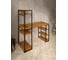 Стол стеллаж Solarius Loft письменный, компьютерный с полками и открытой тумбой, 120x60 см, цвет ольхи с черным каркасом stol-stellaz-olha-12060-black 4