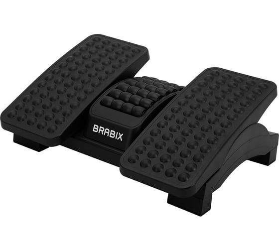 Подставка для ног BRABIX Ultra 5 43x32 см, массажер, регулировка угла наклона, 2 платформы, 533040