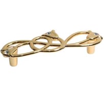 Ручка-скоба Giusti 96мм, отделка золото глянец + горный хрусталь WMN.672X.096.MKRGP