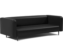 Диван офисный 3-х местный Шарм Акцент экокожа черный 34062026606