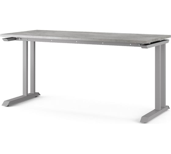 Стол офисный Kobor L1-140/70 aluminum/chicago 211904 1
