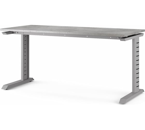 Стол офисный Kobor L2-140/70 aluminum/chicago 212320